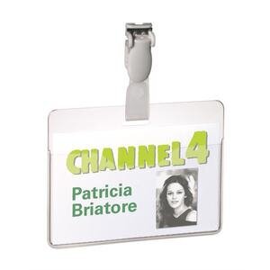 Durable Visitors Name Badge 60 x 90 mm 8147 Pack of 25