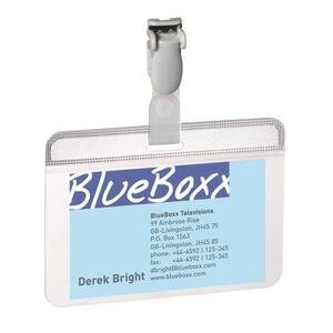Durable Self Laminating Name Badges 54 mm x 90 mm Pack of 25