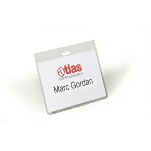 Sec Name Badge w/out Clip 60x90mm PK20