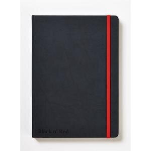 Oxford Black n Red A5 Business Journal Casebound Hard Cover Ruled & Numbered 144 Pages Black/Red