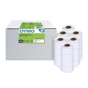 Dymo LW S0722360 Authentic Standard Address Labels, Self-Adhesive, Easy-Peel, 28 mm x 89 mm Pack of 24 Rolls (3,120 Labels)