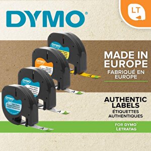 DYMO LetraTag Tape 12mm Paper White