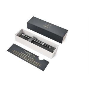 Parker IM Black Chrome Trim Ball Pen gift boxed