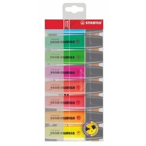 Stabilo Boss Highlighters Chisel Tip 2-5 mm Line Assorted Colours Pack of 8