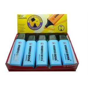 Stabilo Boss Highlighter 2-5 mm Chisel Tip Blue Pack of 10