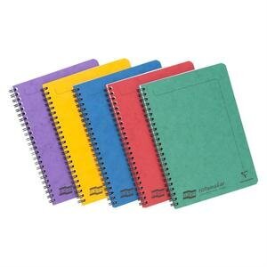 Europa A5 Notemaker Wirebound Hard Cover 120 pages Ruled Perforated Assorted Colours Pack of 10