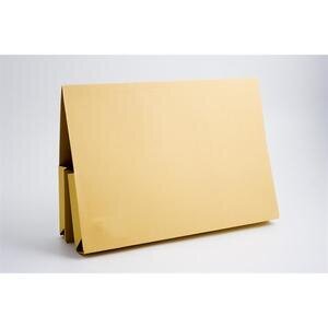 Guildhall 100% Recycled Double Pocket Manilla Legal Wallet Foolscap Yellow Pack of 25