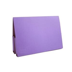 Guildhall 100% Recycled Double Pocket Manilla Legal Wallet Foolscap Mauve Pack of 25