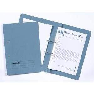 Guildhall Transfer Spiral File Foolscap 315 gsm Blue Pack of 50