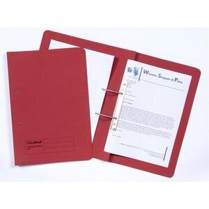 Guildhall Transfer Spiral File Foolscap 315 gsm Red Pack of 50