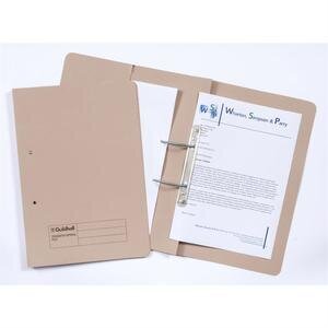 Guildhall Pocket Transfer Spiral File Foolscap 315 gsm Buff Pack of 25