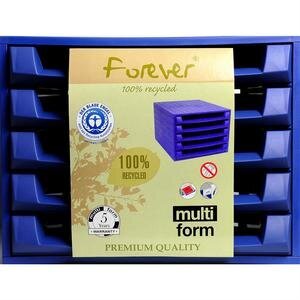 Forever 5 Open Drawers Box 387 x 284 x 218 mm Cobalt Blue