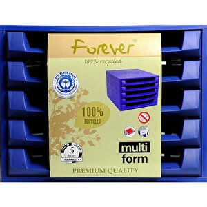 Box Forever 5 Open Drawers Cobalt Blue