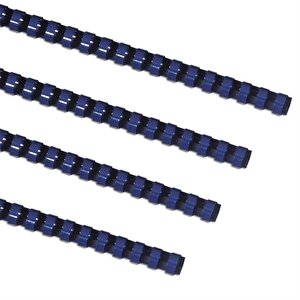 8mm Plastic Binding Combs Blue PK100