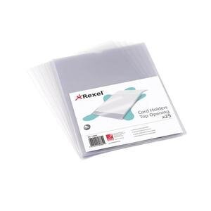 Rexel Nyrex Card Holder Open on Short Edge A4 Pack of 25