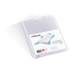 Rexel Nyrex Card Holder 95 mm x 64 mm Pack of 25
