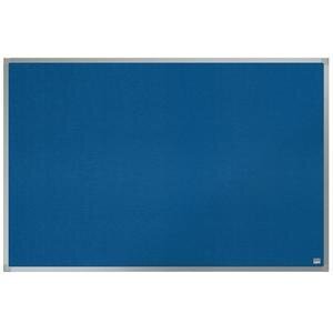 Nobo Essence Felt Notice Board, Wall Mount, Aluminium Trim Blue 90 x 60 cm