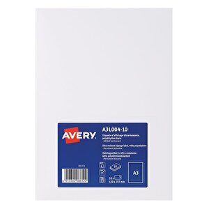 Avery A3L004-10 Perm Disp Lbl A3 PK10