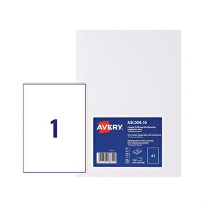 Avery A3L004-10 Perm Disp Lbl A3 PK10