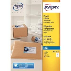 Avery QuickDRY™ Address Labels, Self-Adhesive Inkjet, J8169-100, 139 x 99.1 mm, 400 Labels