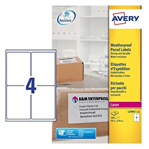 Avery Weatherproof Lbls 99x139mm PK100