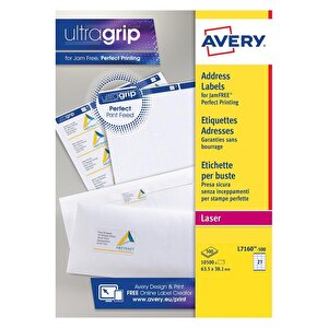 Avery QP Address Label 63.5x38mm PK1050