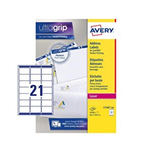 Avery QP Address Label 63.5x38mm PK1050