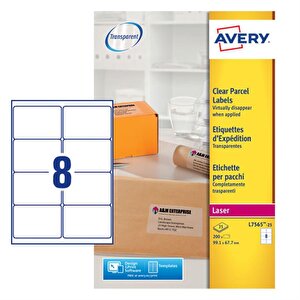 Avery Clear Label 99x67.7mm PK200