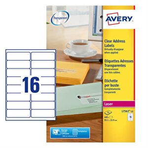Avery Clear Label 99x34mm PK400