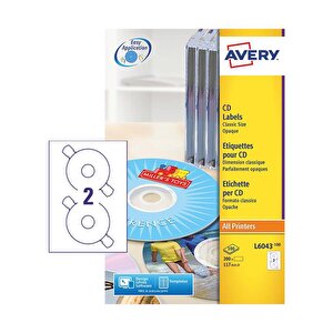 Avery Classic CD Label 117mm Dia PK200