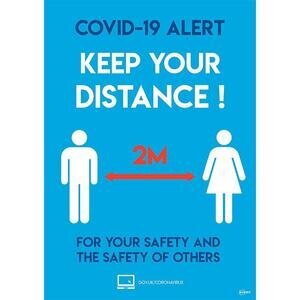 Avery Social Distancing A3 Labels 420 mm x 297 mm Pack of 2