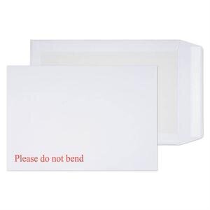 Blake Purely Packaging C4 229 x 324 mm Board Backed Pocket Peel & Seal Envelopes 120 gsm White Pack of 125
