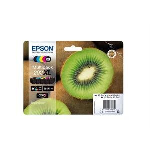 Epson 202XL Original Ink Cartridge Black/Photo Black/Cyan/Magenta/Yellow C13T02G74010 Kiwi Claria Premium 1x13.8 ml 1x7.9 ml 3x8.5 ml Multipack of 5