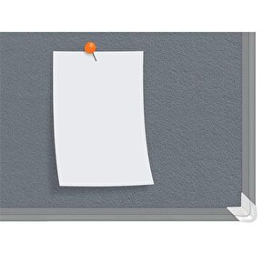 NoboPrem Grey Felt NoticeBoard 900x600mm