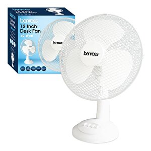 "Benross 12"" Desk Fan White"