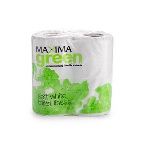 Maxima Green Toilet Roll 2-ply Case of 48