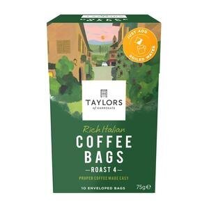 Taylors of Harrogate Rich Italian Coffee Bags Pack of 10