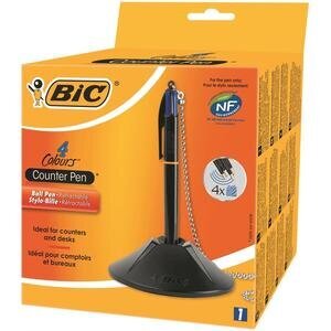 Bic 4 Colours Counter Pen Blue Ink 1 mm Tip Retractable Ballpoint Pen