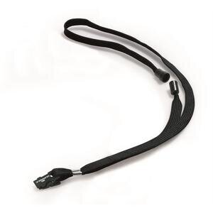 Durable Textile Badge Necklace with Safety Closure 10 x 440 mm Black Pack of 10