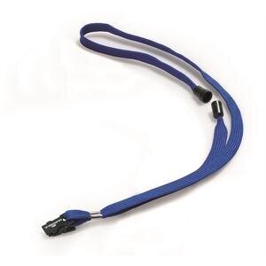 Durable Textile Badge Necklace with Safety Closure 10 x 440 mm Blue Pack of 10