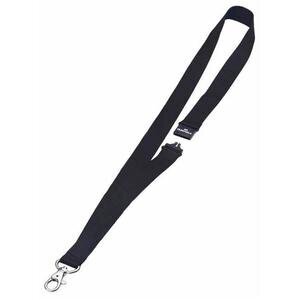 Durable Textile Badge Necklace with Safety Closure 20 x 440 mm Black Pack of 10