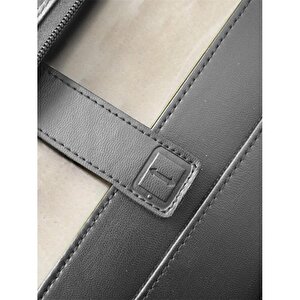 LEATHER ZIPPED RINGBINDER A4