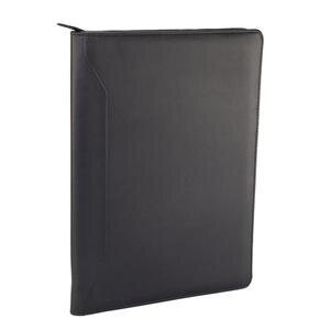 Monolith A4 Zipped Faux Leather Conference Folder with Calculator and Notepad