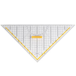 Hatas Geometric Square 32 cm Clear