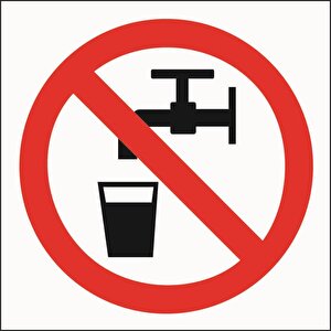 No Drinking Water Sign SRP 200x200 RD&WH