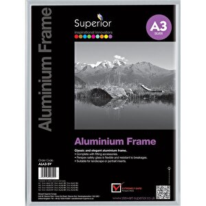 SECO A3 Silver Aluminum Picture Frame