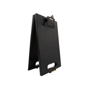 Seco A4 Weatherproof Heavy Duty 3-in-1 Clipboard with Calculator Black