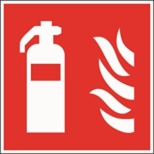 Fire Extinguisher Sign SRP 200x200 RD&WH