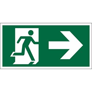 Exit Right Sign SRP 300x150 GN&WH