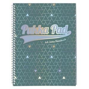 Pukka Pad Glee Jotta Wirebound Notebook A4 Card Cover Ruled 200 Pages Green Pack of 3